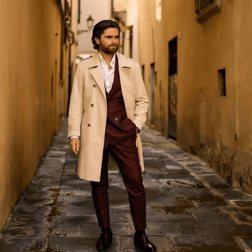 Manteau d'Hiver Chaud Matelassé Homme